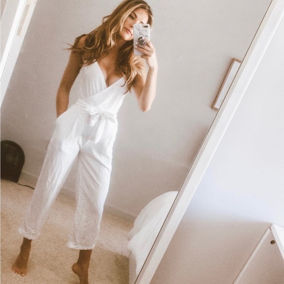 Free People Pants - White jumpsuit